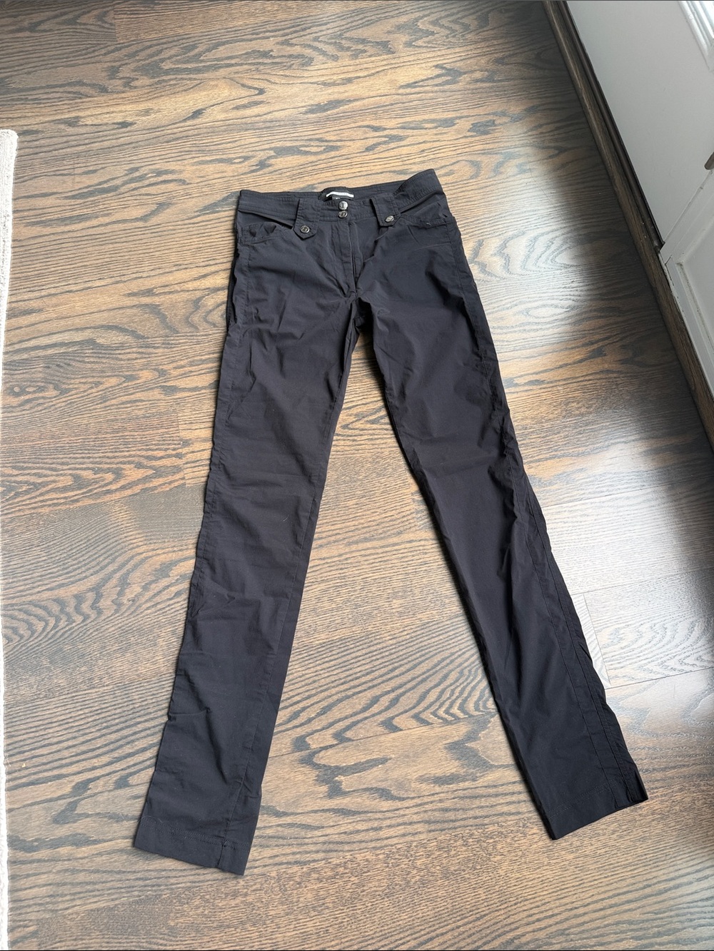 Anatomie Black Straight-Leg Travel Pants Snall